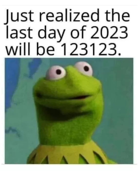 Just realized