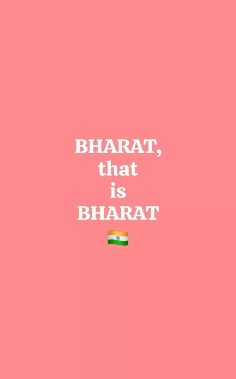 #Bharat, that is #Bharat
