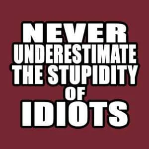 Stupidity of Idiots
